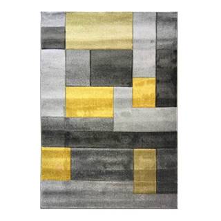 Sivo-žltý koberec Flair Rugs Cosmos, 80 × 150 cm