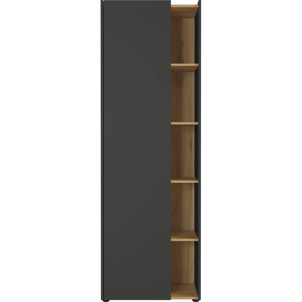 Germania Čierno-hnedá skrinka  Austin, výška 188 cm, značky Germania