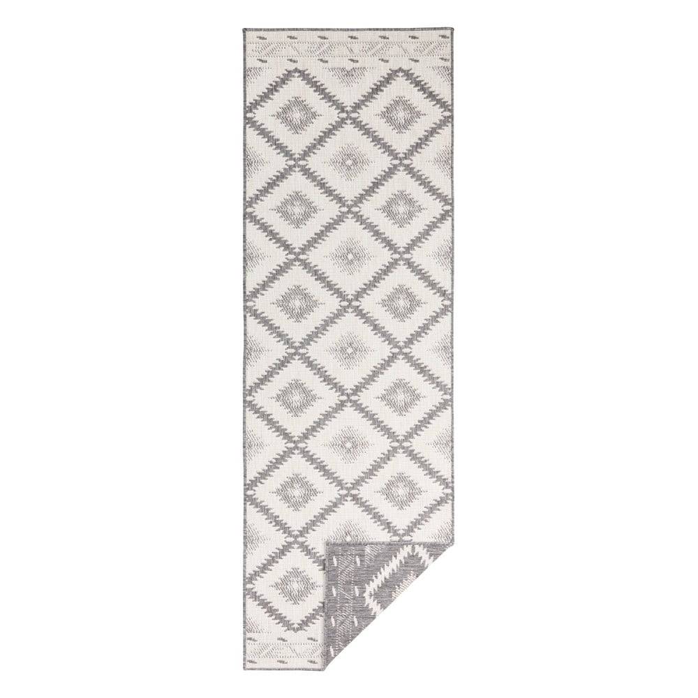 NORTHRUGS Sivo-krémový vonkajší koberec  Malibu, 80 x 250 cm, značky NORTHRUGS