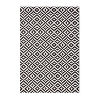 NORTHRUGS Čierno-biely vonkajší koberec  Karo, 200 × 290 cm, značky NORTHRUGS