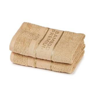 4Home  Bamboo Premium uterák béžová, 50 x 100 cm, sada 2 ks, značky 4Home