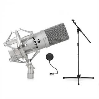 Auna  Mikrofónový set, stojan, mikrofón a pop filter, značky Auna