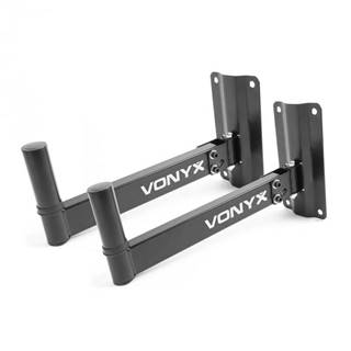 Vonyx  WMS-02, nástenný držiak na reproduktory, 2 kusy, 35 mm príruba na statív, nosnosť 25 kg, značky Vonyx