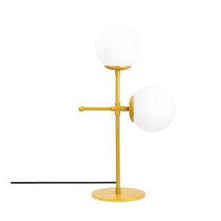 Opviq lights Stolová lampa v zlato-bielej farbe  Mudoni, značky Opviq lights