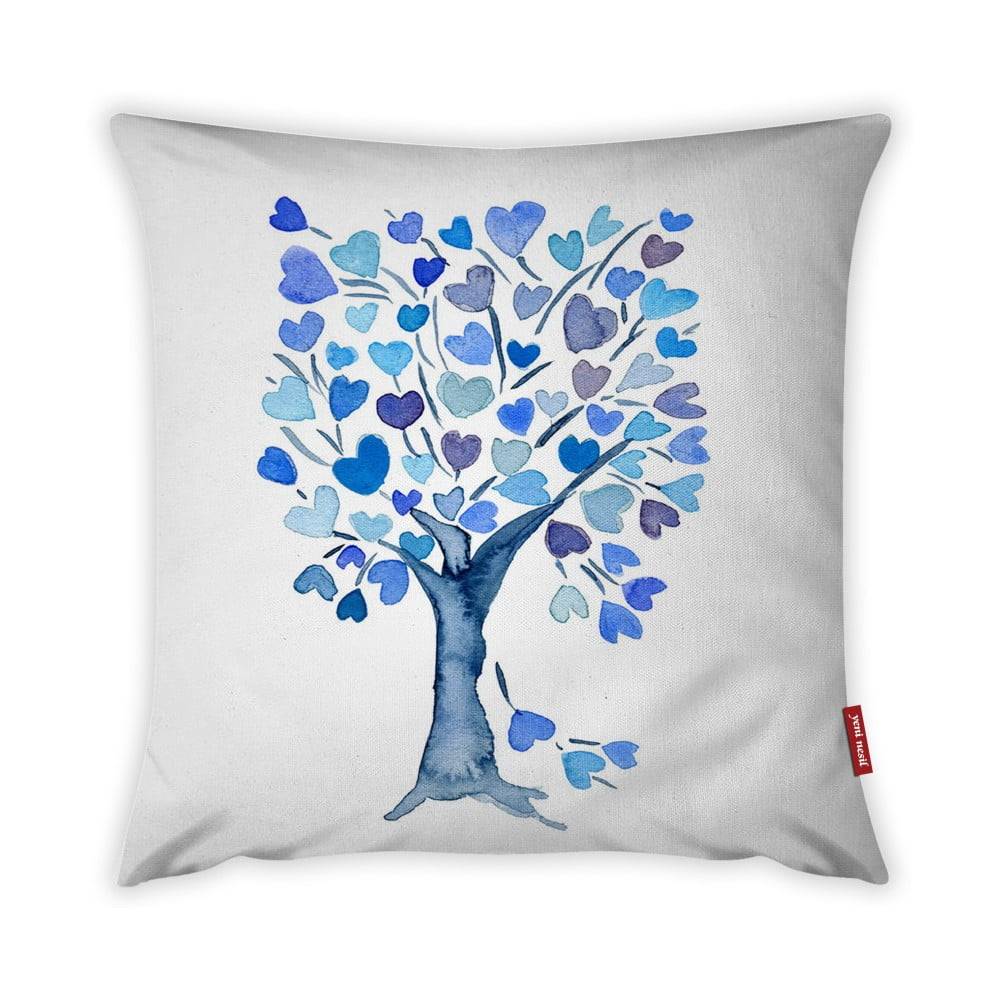 Vitaus Obliečka na vankúš  Love Tree Azul, 43 × 43 cm, značky Vitaus