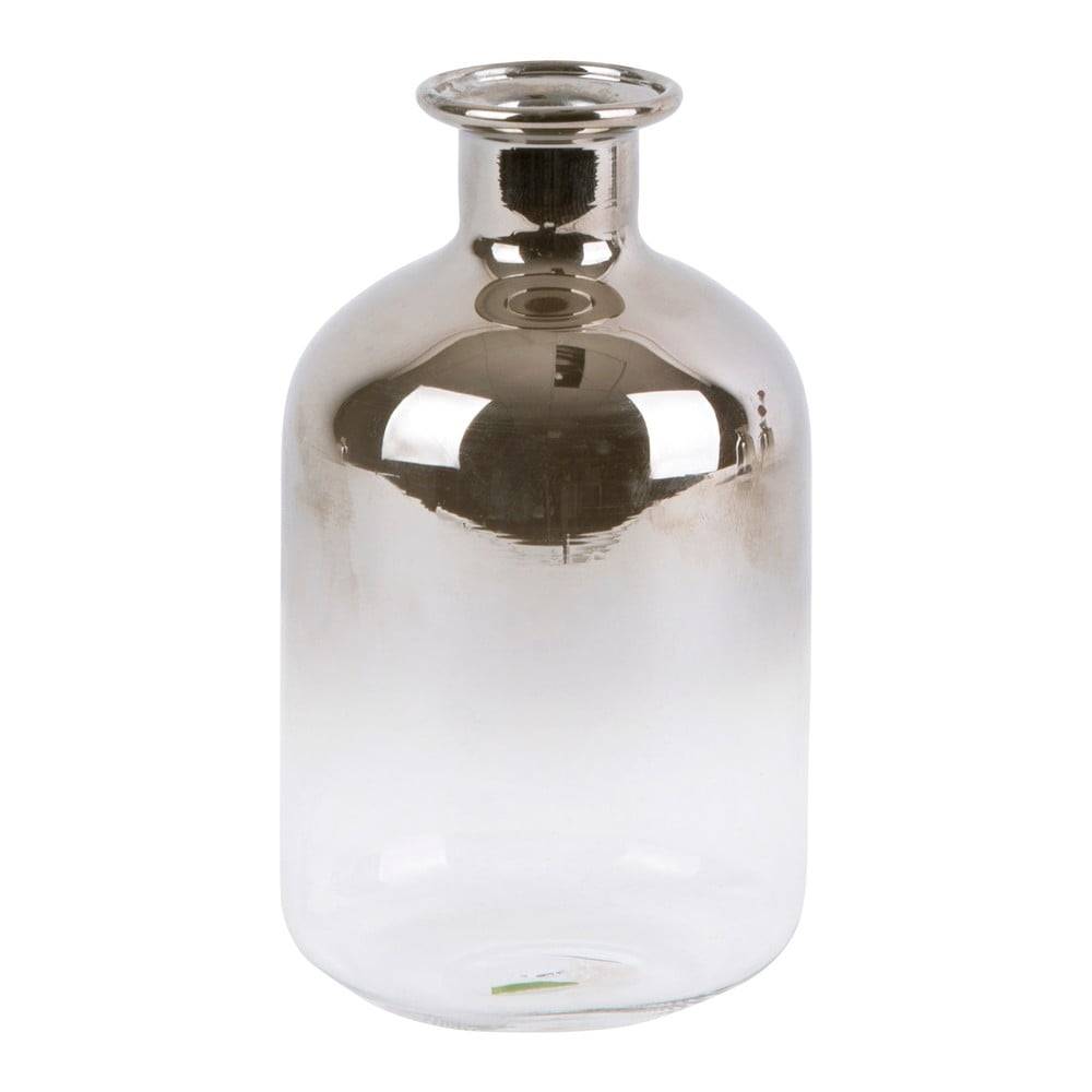 PT LIVING Sklenená malá váza  Silver Tube, výška 10 cm, značky PT LIVING