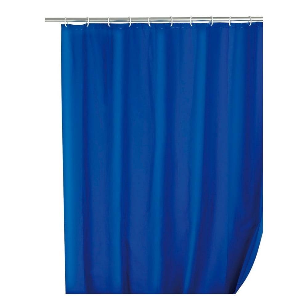 Wenko Modrý sprchový záves  Simpler, 180 x 200 cm, značky Wenko