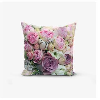 Minimalist Cushion Covers Obliečky na vankúš s prímesou bavlny  Roses, 45 × 45 cm, značky Minimalist Cushion Covers