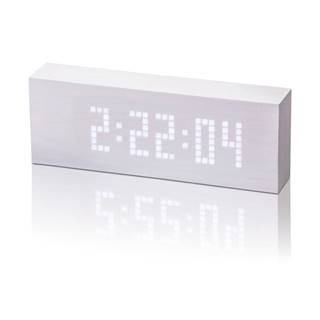 Gingko Biely budík s bielym LED displejom  Message Click Clock, značky Gingko