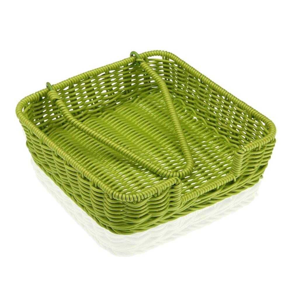 Versa Zelený košík na papierové obrúsky  Wonda, 20 × 20 cm, značky Versa