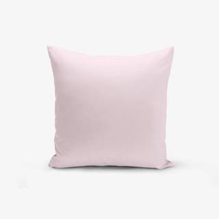 Minimalist Cushion Covers Ružová obliečka na vankúš s prímesou bavlny  , 45 × 45 cm, značky Minimalist Cushion Covers