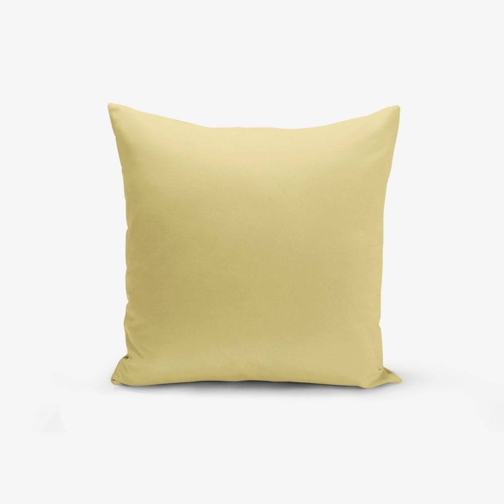 Minimalist Cushion Covers Horčicovožltá obliečka na vankúš  Düz, 45 × 45 cm, značky Minimalist Cushion Covers