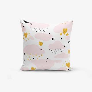 Minimalist Cushion Covers Obliečka na vankúš s prímesou bavlny  Pink Clouds Modern, 45 × 45 cm, značky Minimalist Cushion Covers