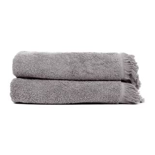 Bonami Sada 2 antracitovosivých uterákov zo 100% bavlny  Selection, 50 × 90 cm, značky Bonami