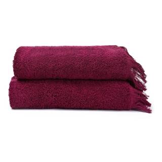 Sada 2 červených uterákov zo 100% bavlny Bonami Selection, 50 × 90 cm