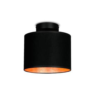 Sotto Luce Čierne stropné svietidlo s detailom v medenej farbe  Mika XS CP, ⌀ 20 cm, značky Sotto Luce