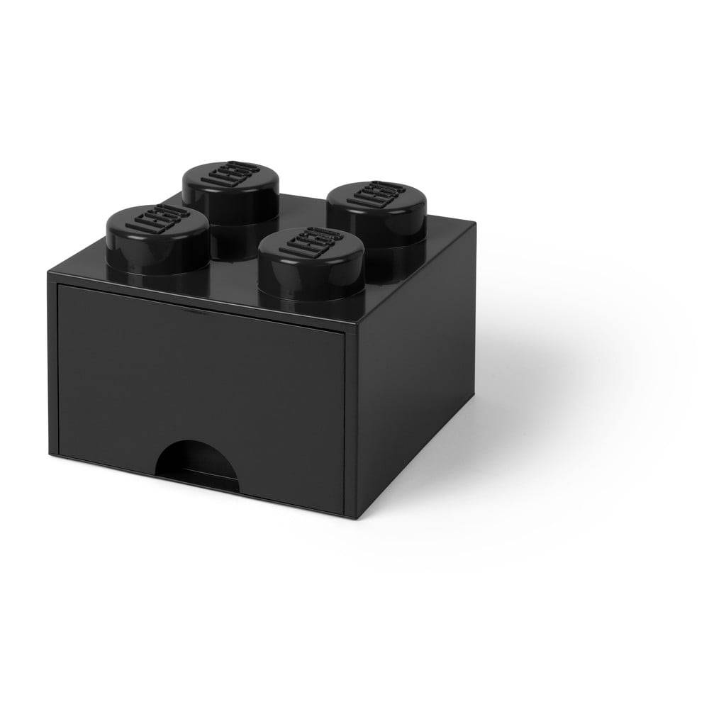 LEGO® Čierny úložný box štvorec , značky LEGO®