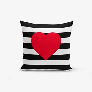 Obliečka na vankúš Minimalist Cushion Covers Navy Heart, 45 × 45 cm