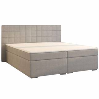 Kondela Boxspringová posteľ 160x200 sivá NAPOLI MEGAKOMFORT, značky Kondela