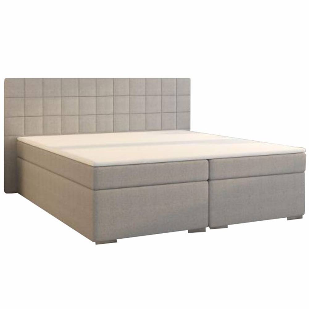 Kondela Boxspringová posteľ 160x200 sivá NAPOLI MEGAKOMFORT, značky Kondela