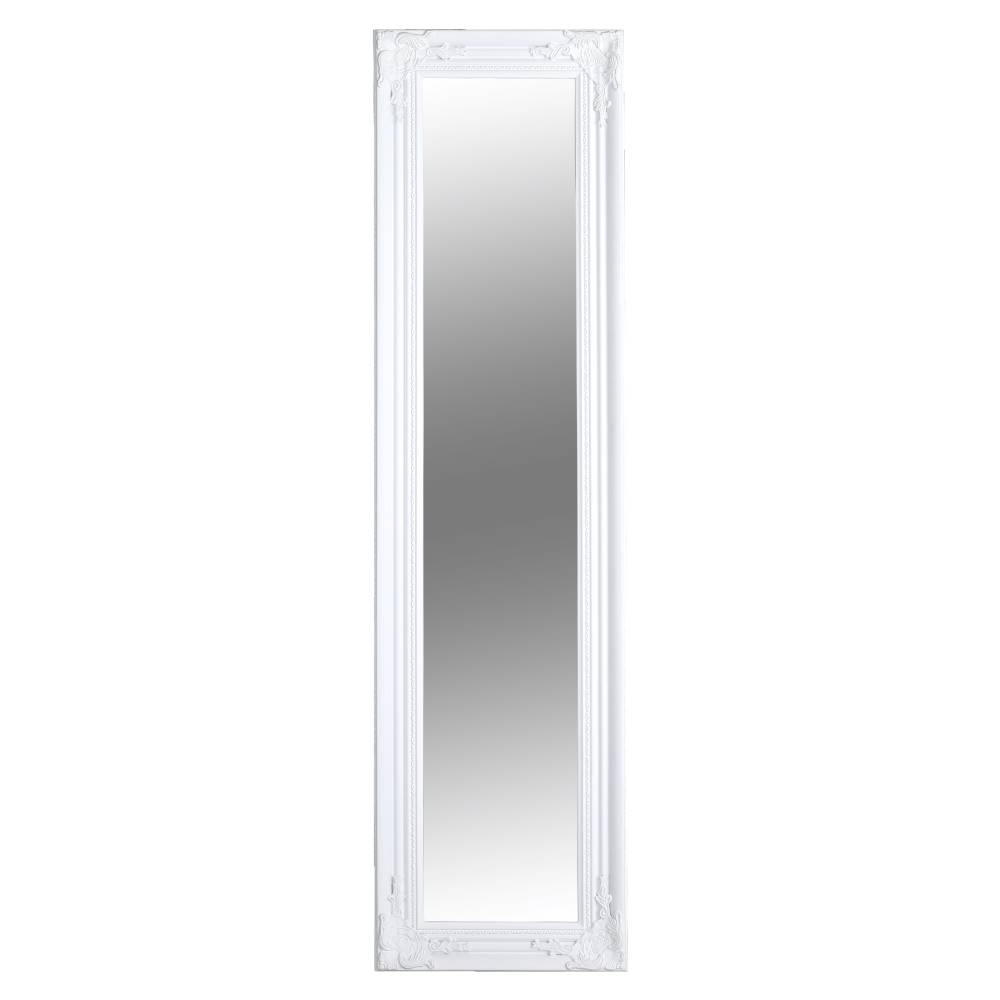 Kondela Zrkadlo drevený rám bielej farby MALKIA TYP 8, značky Kondela