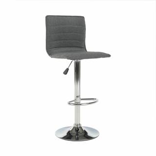 Barová stolička sivá/chróm PINAR