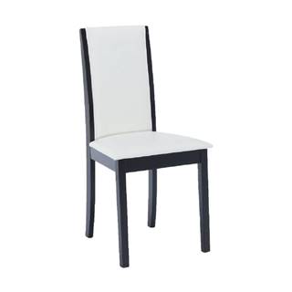 Jedálenská stolička wenge/ekokoža biela VENIS NEW