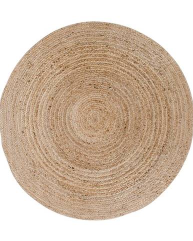 Svetlohnedý okrúhly koberec HoNordic Bombay, ø 150 cm