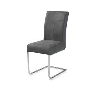 Sconto Jedálenská stolička FLORIAN sivá/chróm, značky Sconto