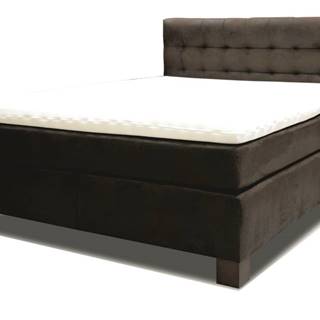 Sconto Čalúnená posteľ VINTAGE hnedá, 180x200 cm, značky Sconto